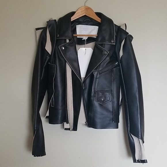 Margiela for H&M Black Leather Jacket NWT - Picture 2 of 5